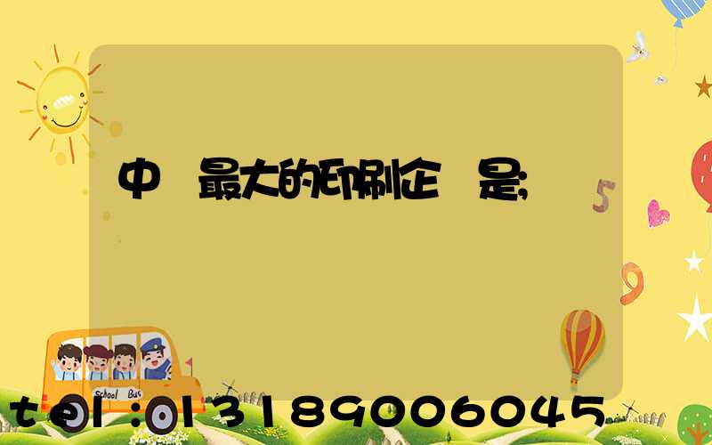 中國最大的印刷企業是