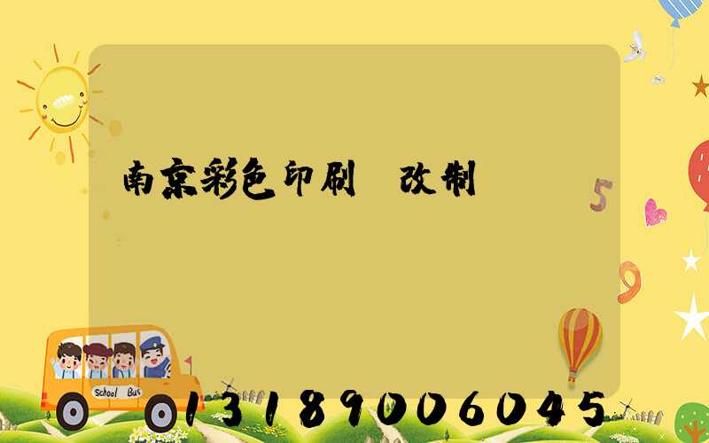 南京彩色印刷廠改制細(xì)節(jié)