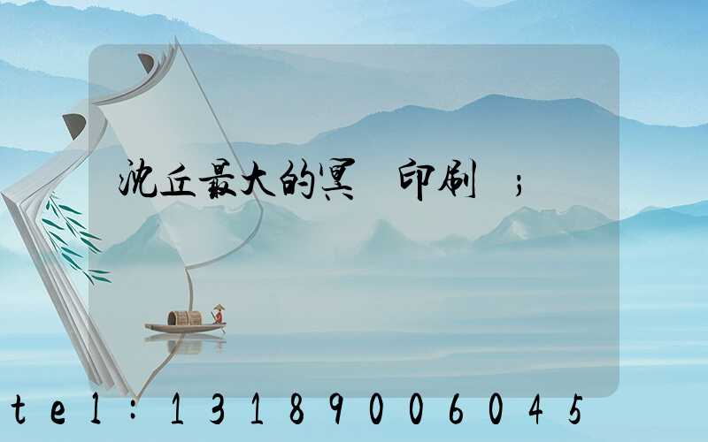 沈丘最大的冥幣印刷廠