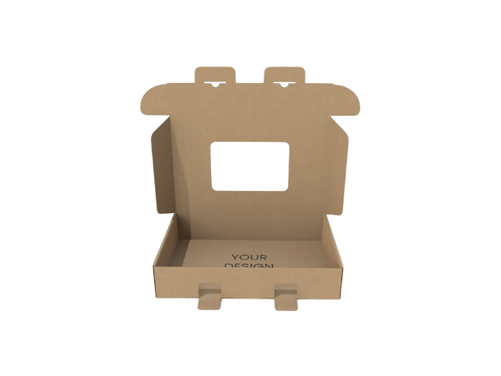 包裝印刷-開窗雙保險(xiǎn)扣飛機(jī)盒型設(shè)計(jì)結(jié)構(gòu)圖